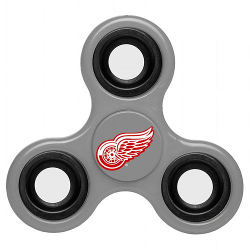 NHL Detroit Red Wings 3 Way Fidget Spinner G110 - Gray - Click Image to Close
